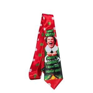 Elf Movie Christmas Necktie Buddy the Elf OMG Santa I Know Him Holiday Tie NWOT
